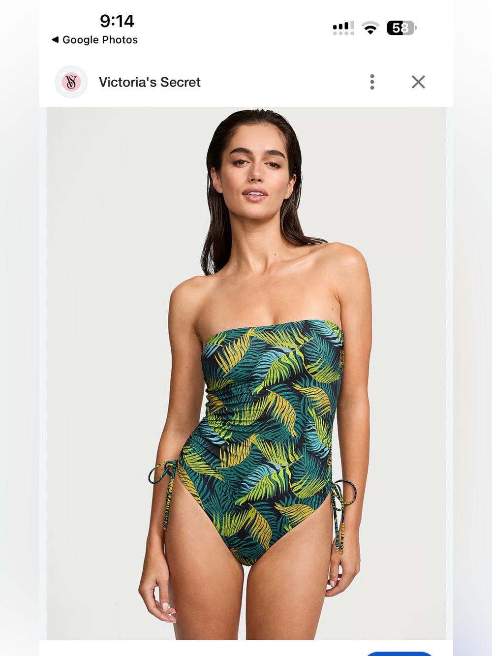 NWT VICTORIA'S SECRET SWIM
Essential Strapless Ruched One-Piece Swimsuit